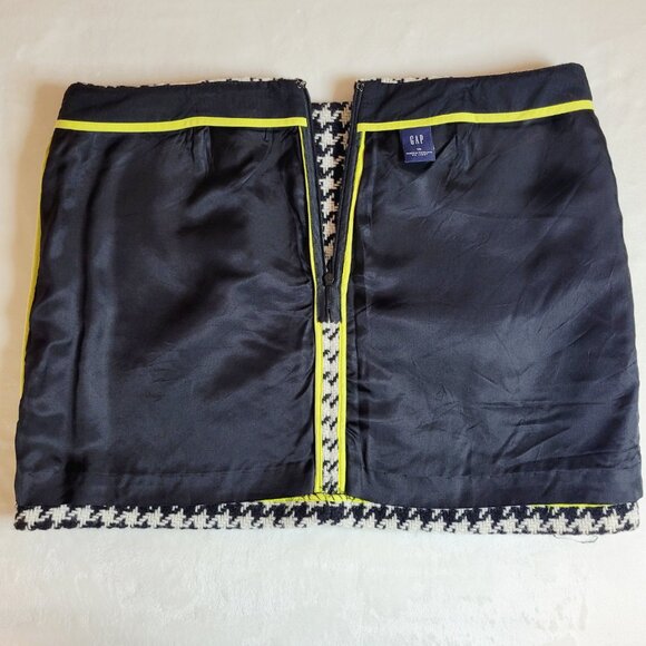 GAP Wool Houndstooth Mini Skirt NWOT - Picture 4 of 8